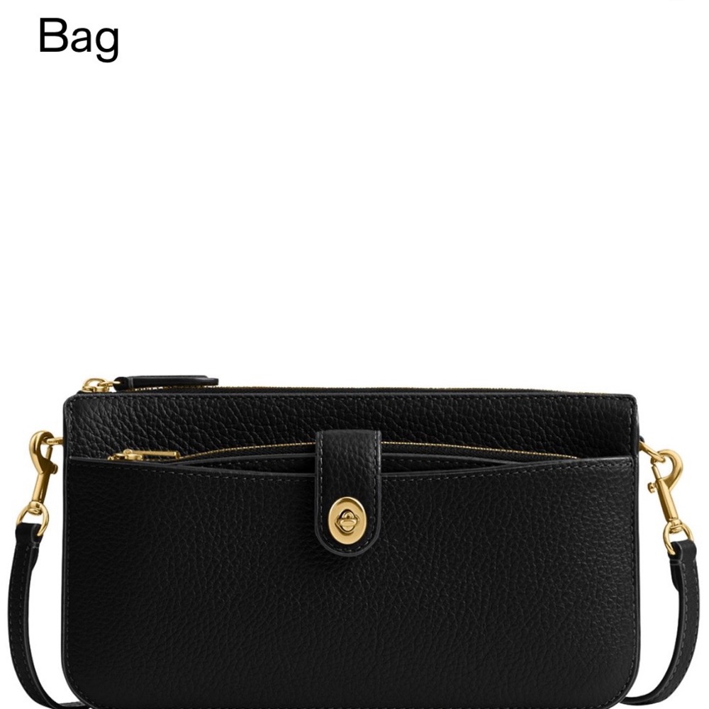 Coach Black Crossbody Bag with Gold Hardware